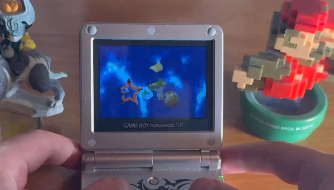 GBA 上运行的超级马力欧银河