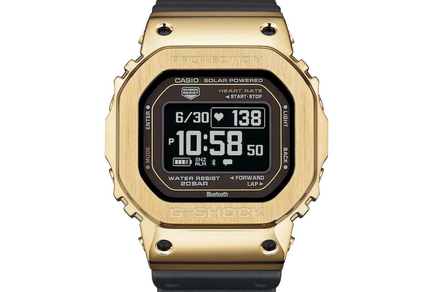 卡西欧 G-SHOCK GM-H5600-9 金色表圈
