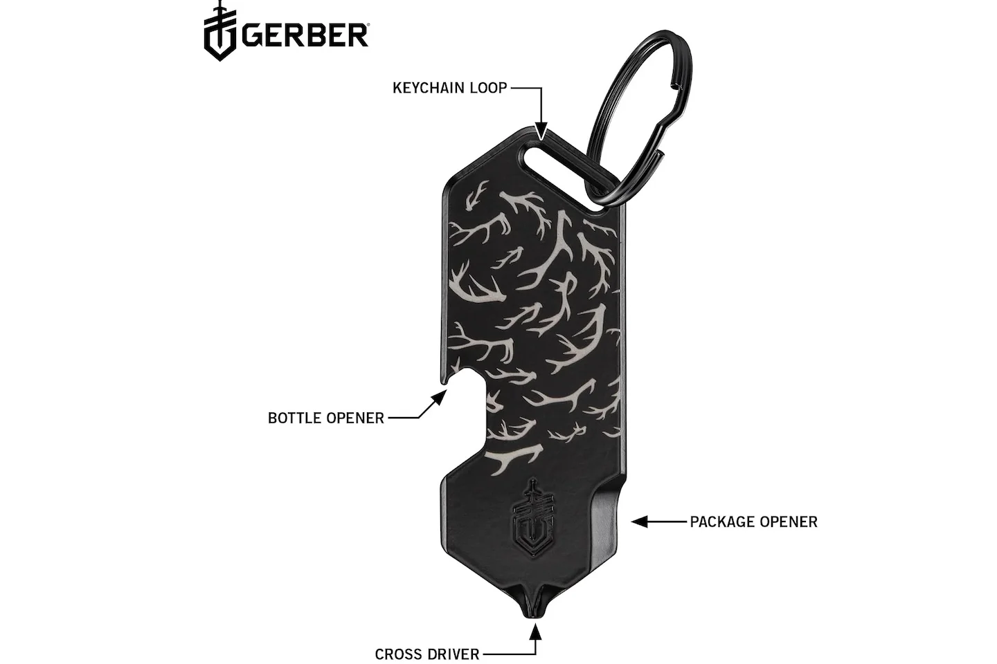 Gerber Gear Shard Keychain 3 in 1 Multitool 4